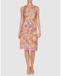 Dolce & Gabbana Red 3/4 Length Dress