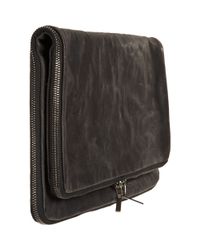 Helmut Lang Gray Styx Clutch