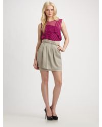 Nanette Lepore | Purple Assistant Skirt | Lyst