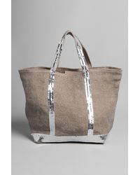 Vanessa Bruno | Natural Sequin Detail Canvas Tote Bag | Lyst