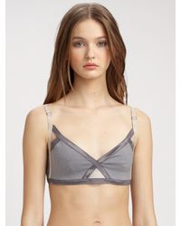 VPL | Yellow Insertion Bra | Lyst