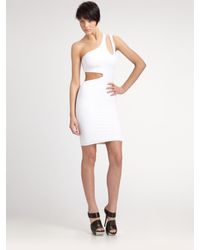 Boulee | White Clara One-shoulder Cutout Dress | Lyst