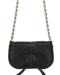 Nina Ricci | Black Lambskin Shoulder Bag | Lyst