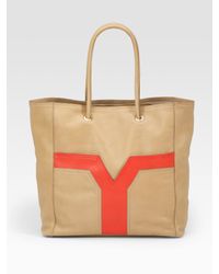 Saint Laurent | Brown Lucky Chyc Small Tote | Lyst