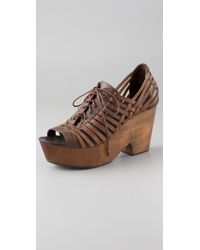 Rag & Bone | Brown Horos Woven Oxford Sandals | Lyst