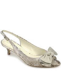 Bettye Muller | Natural Sorbet - Python Printed Slingback | Lyst