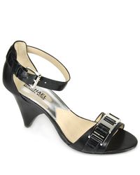 MICHAEL Michael Kors | Greta - Black Leather Sandal | Lyst