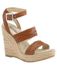 MICHAEL Michael Kors | Brown Juniper - Luggage Leather Espadrille | Lyst