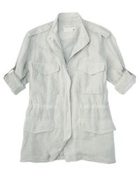 Rag & Bone | Gray Worn-look Leather Jacket | Lyst
