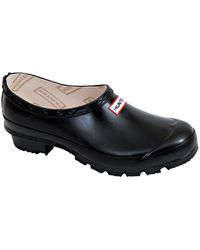 HUNTER | Clog - Black Rubber Rain Clog | Lyst