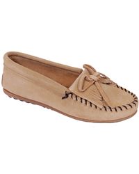 Minnetonka | Brown Suede Moccasin | Lyst