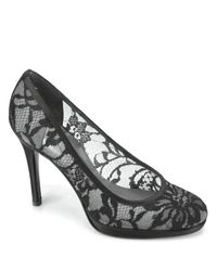 Stuart Weitzman | Lace Swoon - Black Lace Pump | Lyst
