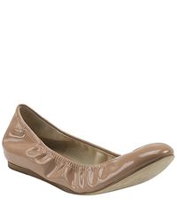 Vera Wang Lavender | Natural Lillian - Latte Patent Ballet Flat | Lyst