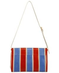 Fendi | Blue Striped Eel Clutch | Lyst