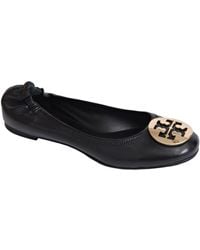 tory burch black reva flats