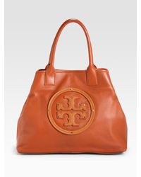 Tory Burch | Brown Stacked Logo Summer Tote Bag | Lyst