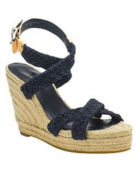 7 For All Mankind | Jules - Blue Denim Espadrille | Lyst