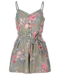 Paul & Joe | Multicolor Floral Strappy Playsuit | Lyst