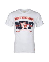 True Religion | White Buddha Logo Ss T-shirt for Men | Lyst