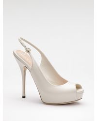 white slingback pumps closed toe