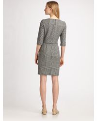 Stella McCartney | Gray Ada Houndstooth Dress | Lyst