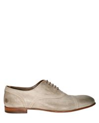 Dolce & Gabbana | Natural Waxed Calf Lace-up Shoes for Men | Lyst