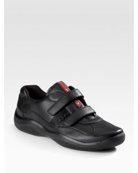 prada double strap sneakers
