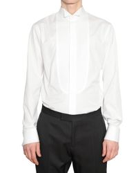 dior poplin homme smoking cotton shirt
