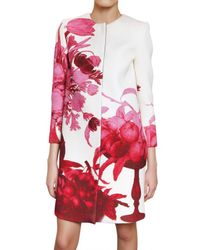 Giambattista Valli | White Floral Print Coat | Lyst