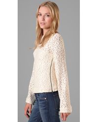 Elizabeth and James | White Delphine Lace Top | Lyst