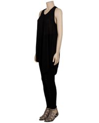 Alexander Wang | Black Merino Drapey Sleeveless Tunic | Lyst