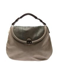 Pauric Sweeney | Gray Python Slouch Bag | Lyst
