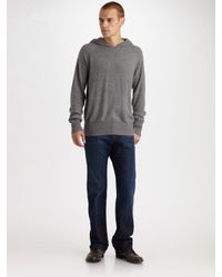 T By Alexander Wang | Gray Pullover Hoodie for Men | Lyst