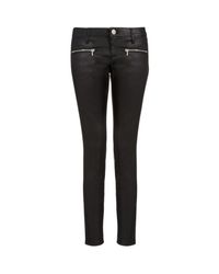 Victoria Beckham | Black Twist Ankle Zip Jeans | Lyst