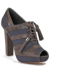 Juicy Couture | Brown Fredo - Frenchtaupe Suede Open Toe Bootie | Lyst