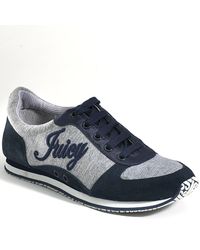 Juicy Couture | Gray Bosley - Regal Navy Suede Sneaker | Lyst