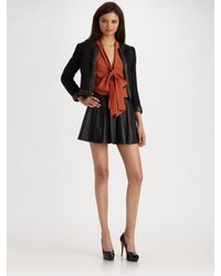 Parker | Black Leather Skirt | Lyst