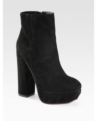 Dolce Vita | Black Jemma Suede Platform Ankle Boots | Lyst