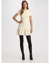 Opening Ceremony | Natural Dropped Ruffled T-shirt Dress | Lyst