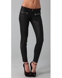 Victoria Beckham | Black Twist Ankle Zip Jeans | Lyst