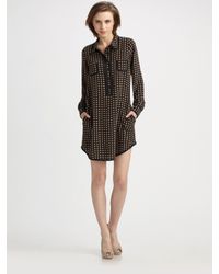 Sonia by Sonia Rykiel | Black Silk Heart Print Dress | Lyst