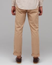 Life After Denim | Green Slim Fit Chino in Summer Weight in Khaki for Men | Lyst