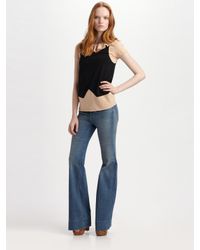 Marc By Marc Jacobs | Black Fosse Colorblock Jersey Top | Lyst