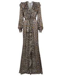 Carolina Herrera | Multicolor Leopard Print Gown | Lyst