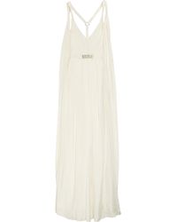 Matthew Williamson White Swarovski Crystal-embellished Silk Gown