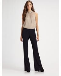 Theory | Blue Jeldra Wool-blend Fit and Flare Pants | Lyst
