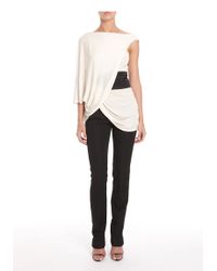 Alexander Wang | Natural Draped Cummerbund Top | Lyst