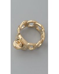 Marc By Marc Jacobs | Metallic Katie Turnlock Ring | Lyst