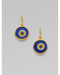 Gurhan | Metallic 24k Gold Evil Eye Earrings | Lyst