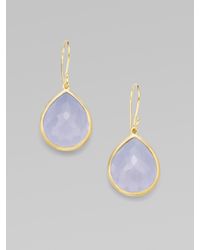 Ippolita | Metallic Blue Chalcedony and 18k Yellow Gold Earrings | Lyst
